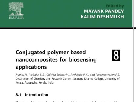 Dept. of Chemistry contributed a chapter in the book “Conjugated Polymer-based Nano composites”
